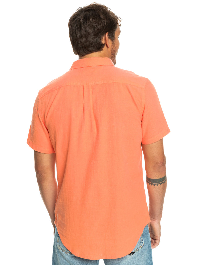 Load image into Gallery viewer, Quiksilver Time Box Short Sleeve Shirt Fresh Salmon EQYWT04479-MHV0

