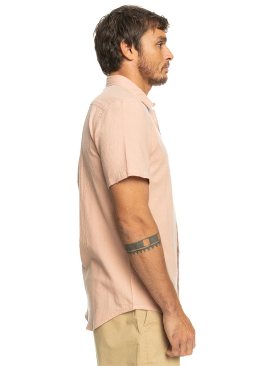 Quiksilver Time Box Short Sleeve Shirt Cafe Creme EQYWT04479-TJB0
