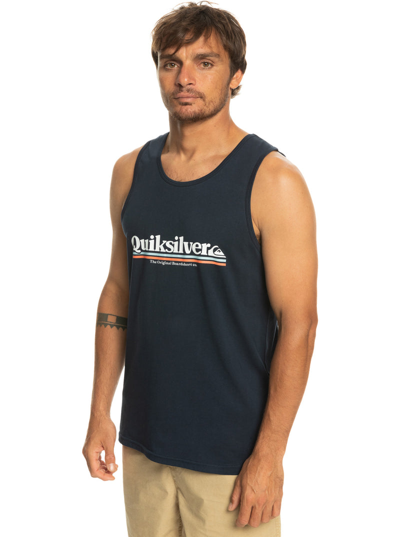 Load image into Gallery viewer, Quiksilver Between The Lines Tank Top Navy Blazer EQYZT07237-BYJ0

