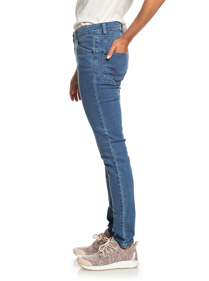 Load image into Gallery viewer, Roxy Crazy Maze Skinny Fit Jeans Medium Blue ERJDP03197-BGY0
