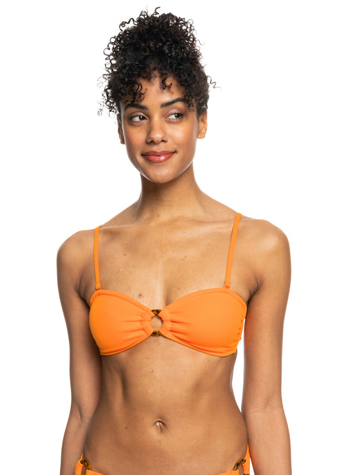 ROXY Color Jam Bandeau Bikini Top Tangelo ERJX304957-TNG