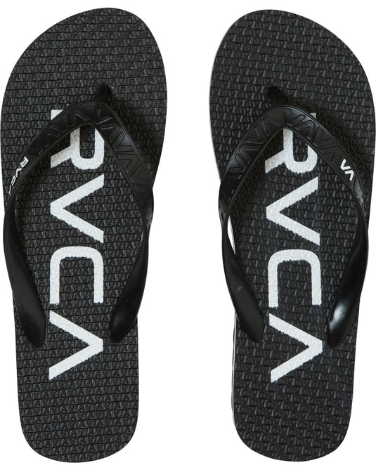 RVCA Trenchtown Flip Flops Black W5FFRARVP1-0019